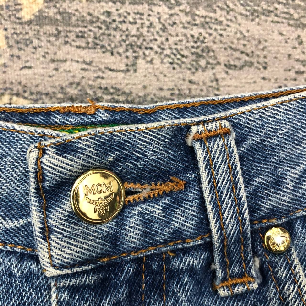 MCM P193 VTG JEAN DE LUXE x MCM High waist JEANS Size 28" / US 6 / IT 42 - 12 Thumbnail