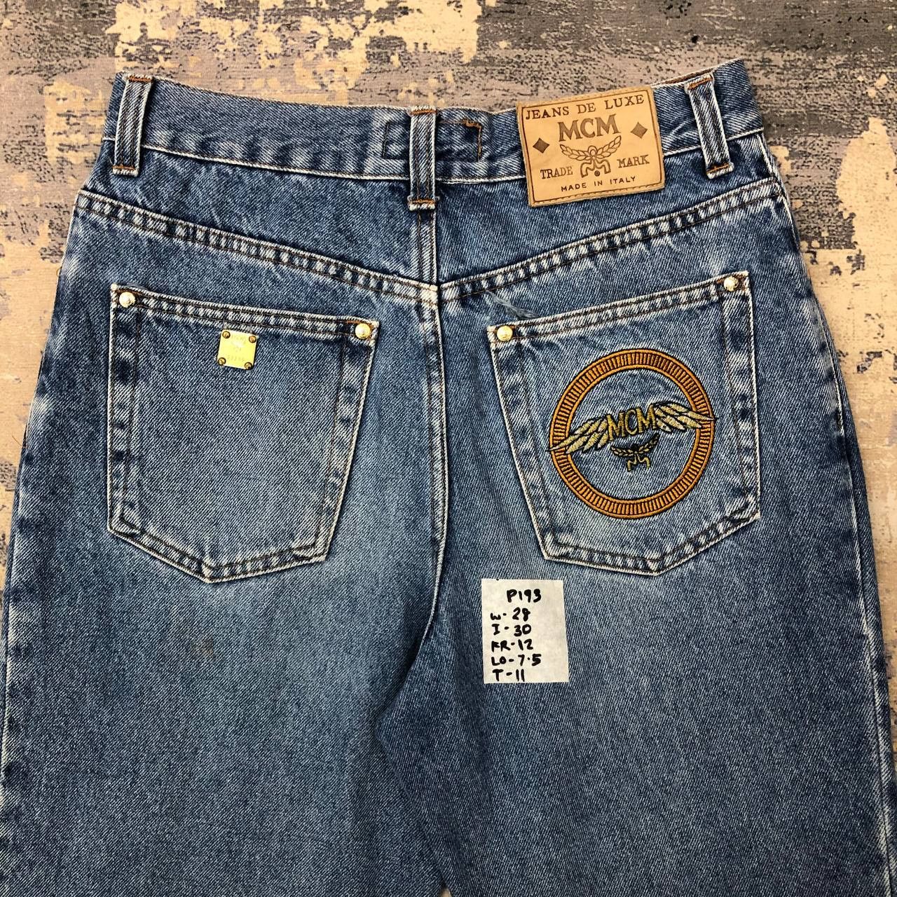 MCM P193 VTG JEAN DE LUXE x MCM High waist JEANS Size 28" / US 6 / IT 42 - 4 Thumbnail