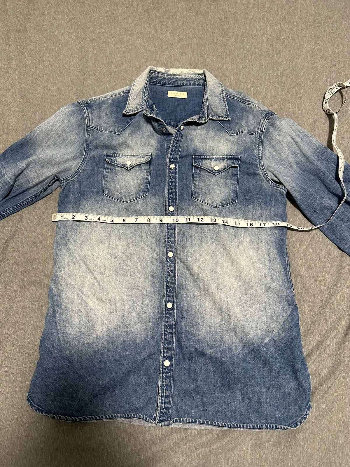 Allsaints Allsaints Denim Long Sleeve shirt Size US M / EU 48-50 / 2 - 1 Thumbnail