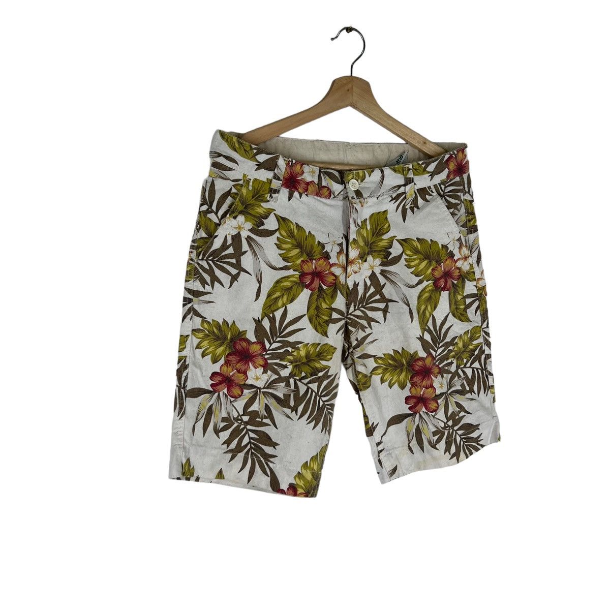 Japanese Brand VINTAGE CLOTHELE SHORT PANTS RILEX WEAR FULL PRINT FLOWER Size US 34 / EU 50 - 3 Thumbnail