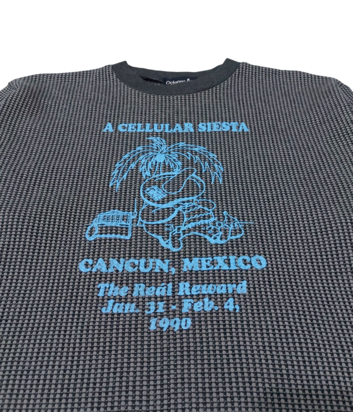 Japanese Brand × Octopus × Vintage RARE!VTG OCTOPUS ARMY "A CELLULAR SIESTA" JACQUARD CREWNECK Size US M / EU 48-50 / 2 - 5 Thumbnail
