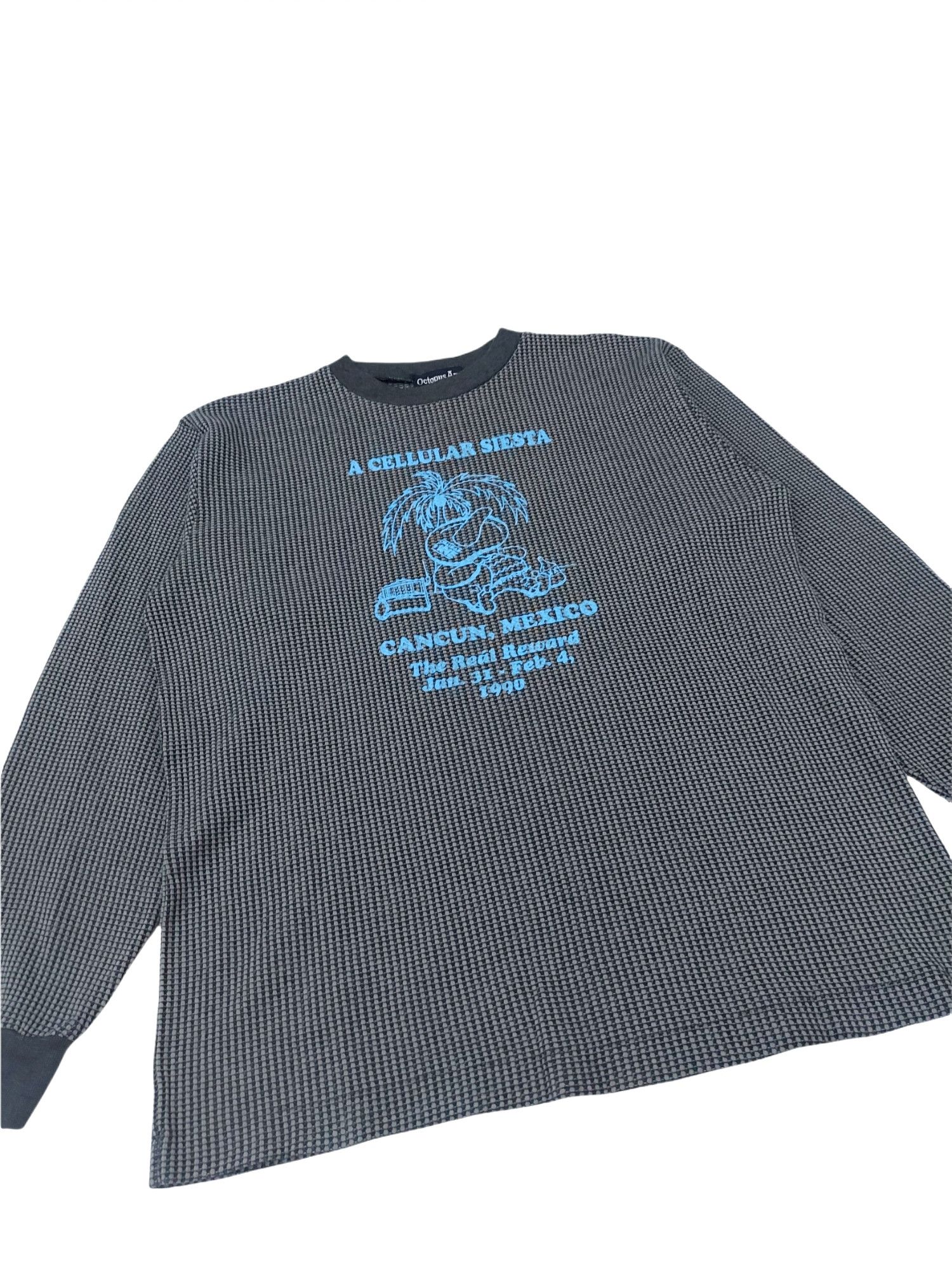 Japanese Brand × Octopus × Vintage RARE!VTG OCTOPUS ARMY "A CELLULAR SIESTA" JACQUARD CREWNECK Size US M / EU 48-50 / 2 - 4 Thumbnail