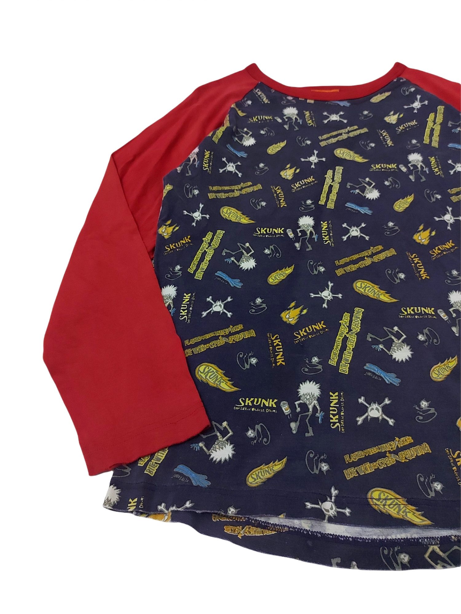 Japanese Brand RARE! VTG MISCHIVEOUS JAPAN PUNK OVERALL PRINT RAGLAN Size US M / EU 48-50 / 2 - 3 Thumbnail