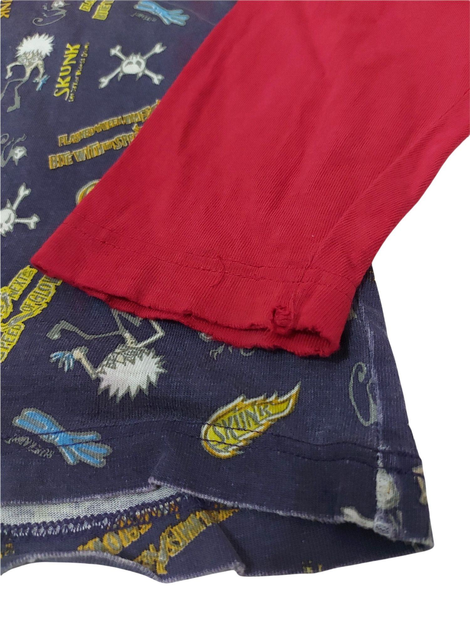 Japanese Brand RARE! VTG MISCHIVEOUS JAPAN PUNK OVERALL PRINT RAGLAN Size US M / EU 48-50 / 2 - 6 Thumbnail