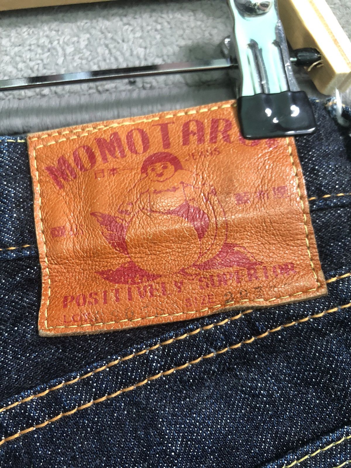 Japanese Brand × Momotaro Jeans MOMOTARO GOING TO BATTLE SELVEDGE INDIGO BLUE DENIM JEANS Size US 29 - 13 Thumbnail