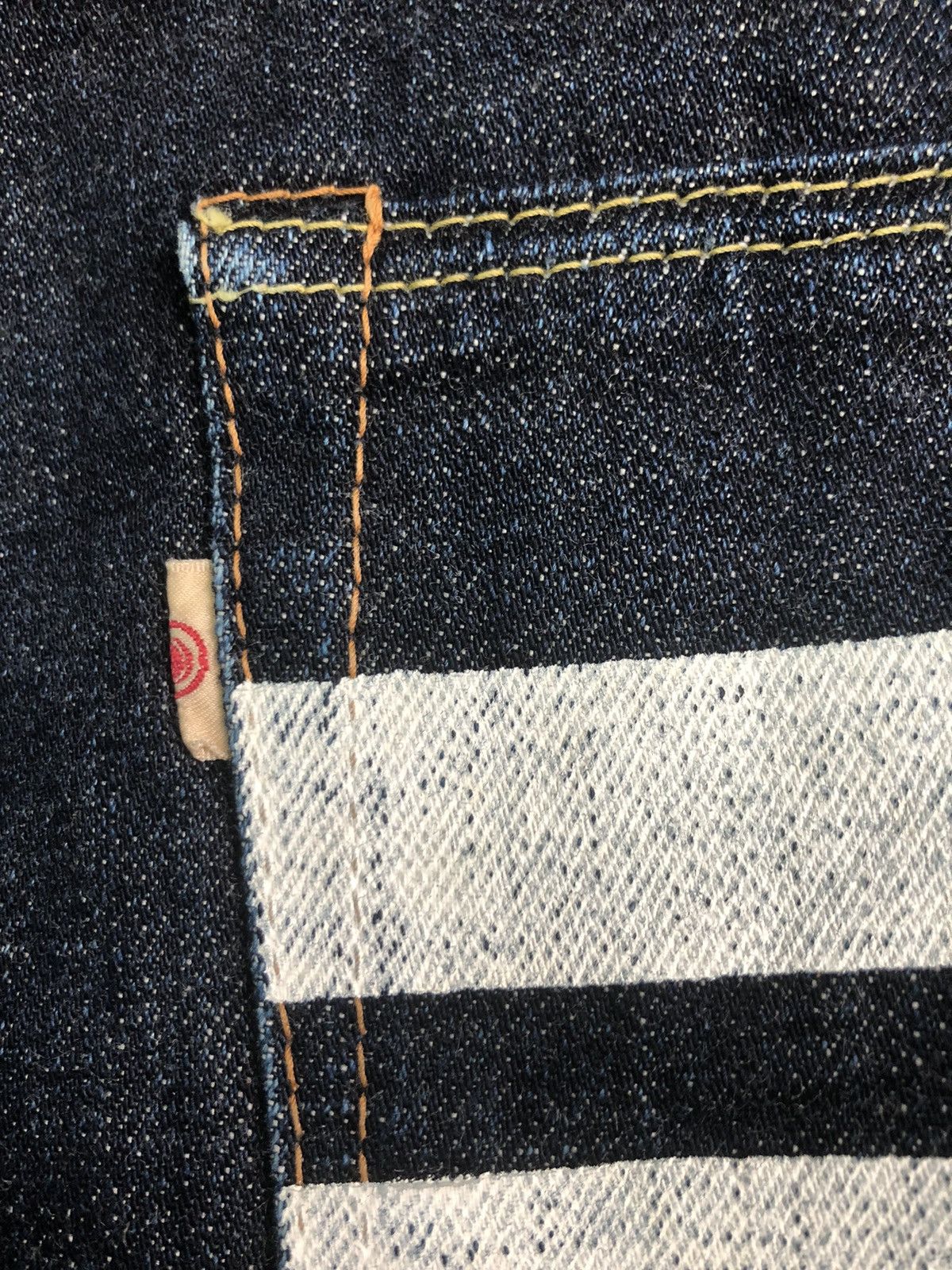 Japanese Brand × Momotaro Jeans MOMOTARO GOING TO BATTLE SELVEDGE INDIGO BLUE DENIM JEANS Size US 29 - 14 Thumbnail