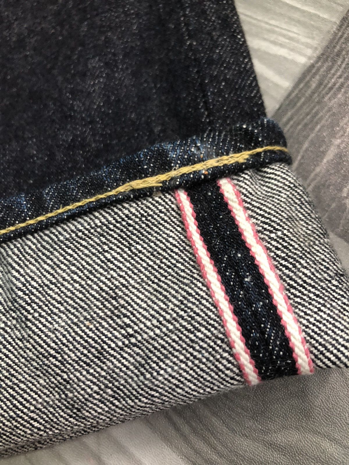 Japanese Brand × Momotaro Jeans MOMOTARO GOING TO BATTLE SELVEDGE INDIGO BLUE DENIM JEANS Size US 29 - 3 Thumbnail