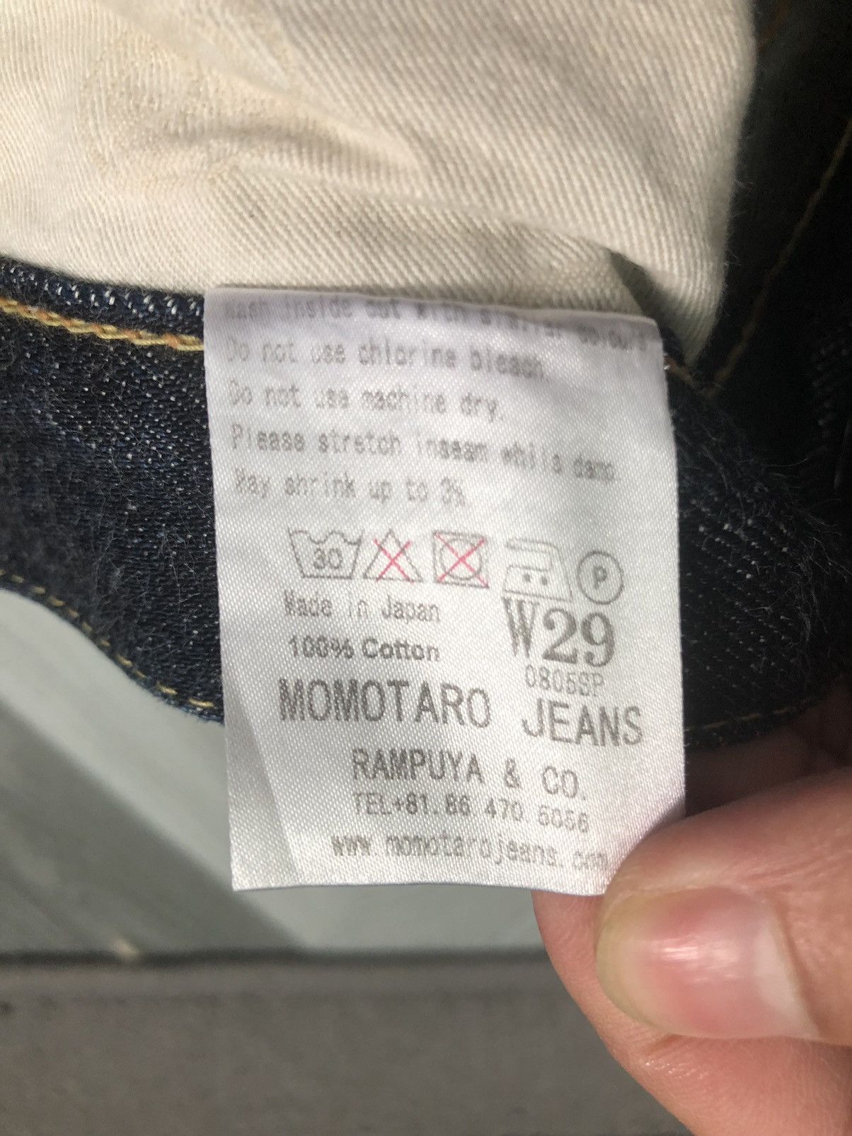 Japanese Brand × Momotaro Jeans MOMOTARO GOING TO BATTLE SELVEDGE INDIGO BLUE DENIM JEANS Size US 29 - 11 Thumbnail