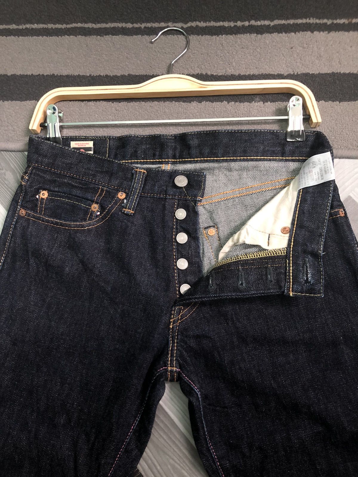 Japanese Brand × Momotaro Jeans MOMOTARO GOING TO BATTLE SELVEDGE INDIGO BLUE DENIM JEANS Size US 29 - 4 Thumbnail