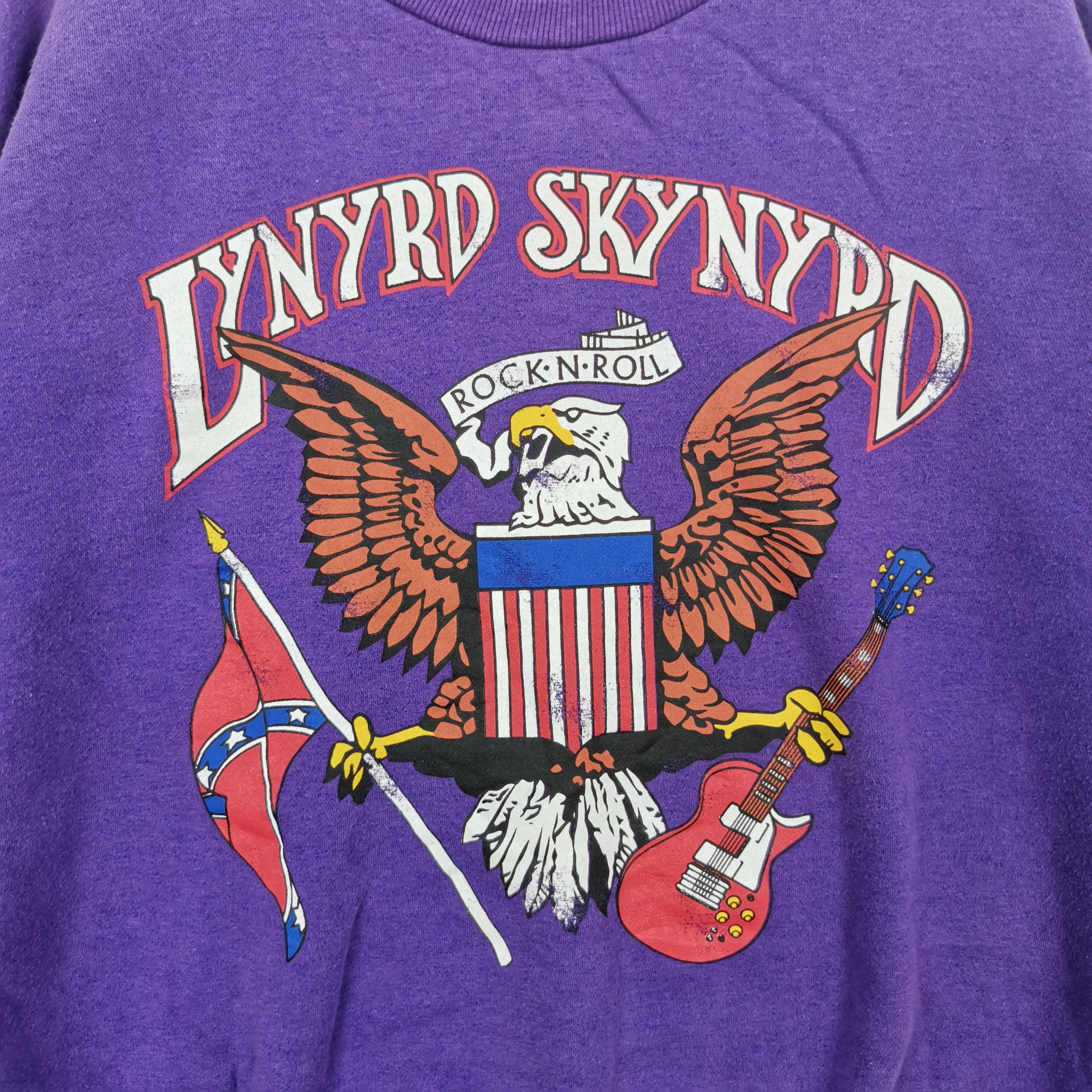 Band Tees × Vintage Vintage Lynyrd Skynyrd Sweatshirt Rock Band Tour Sweater Size US XXL / EU 58 / 5 - 5 Thumbnail