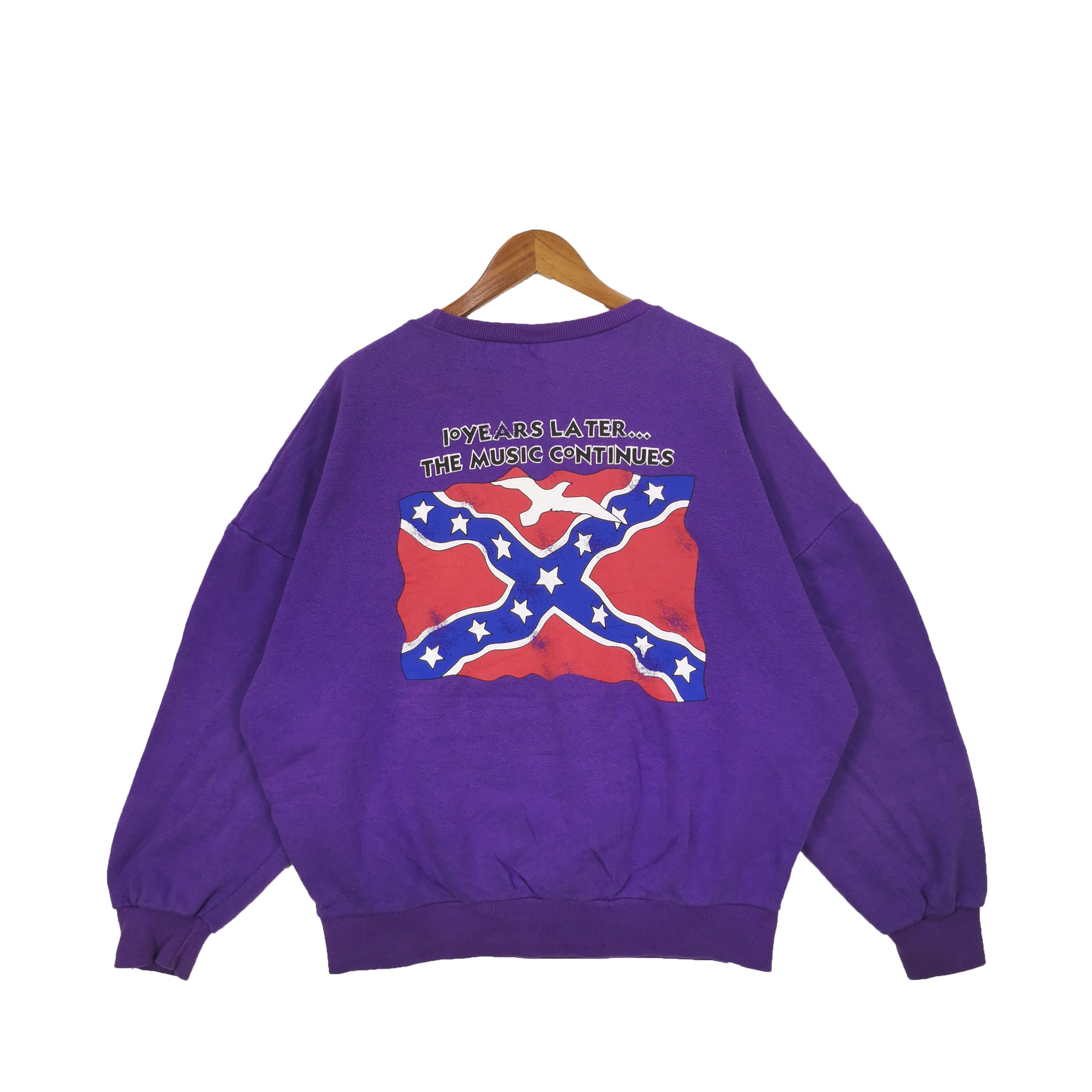 Band Tees × Vintage Vintage Lynyrd Skynyrd Sweatshirt Rock Band Tour Sweater Size US XXL / EU 58 / 5 - 2 Thumbnail