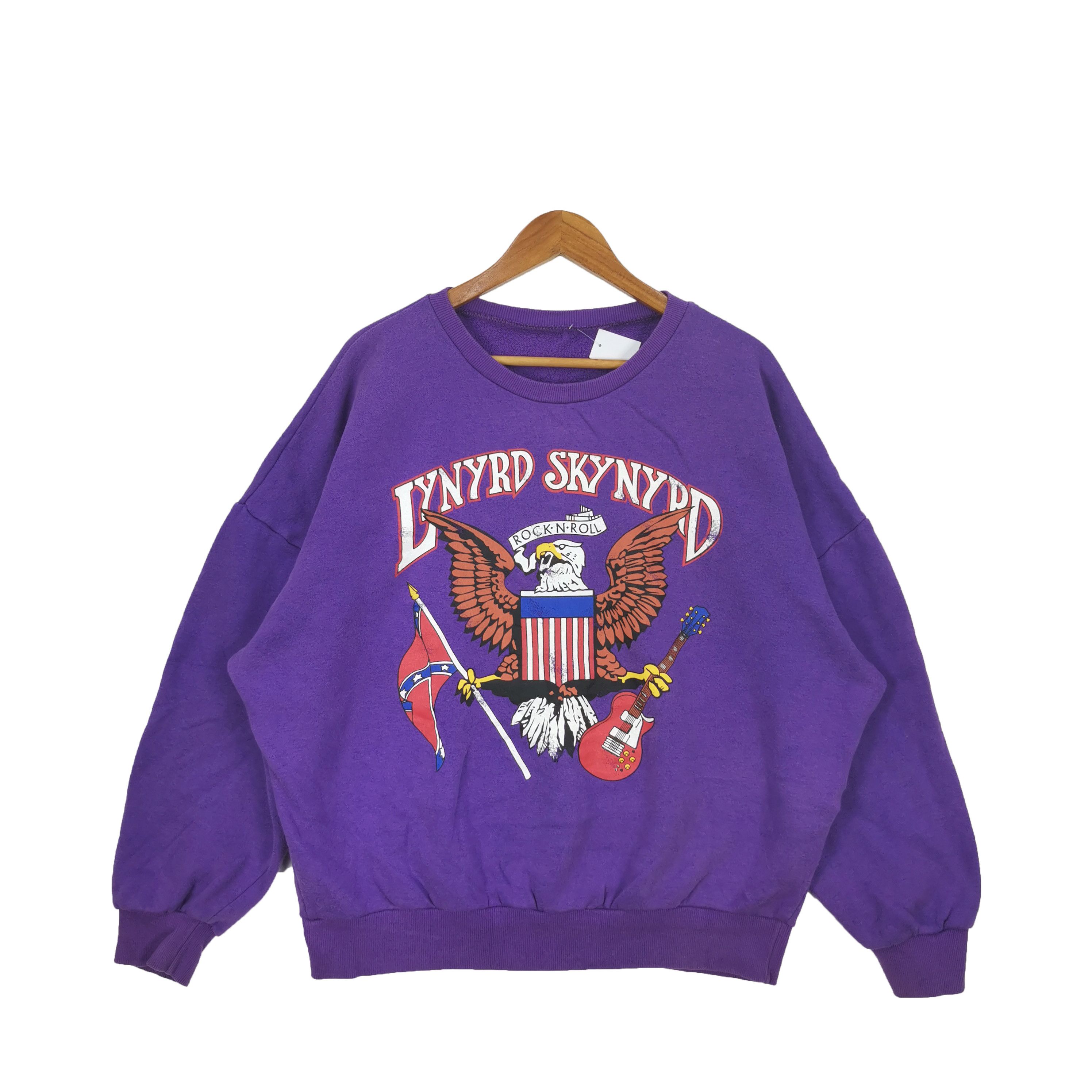 Band Tees × Vintage Vintage Lynyrd Skynyrd Sweatshirt Rock Band Tour Sweater Size US XXL / EU 58 / 5 - 1 Thumbnail