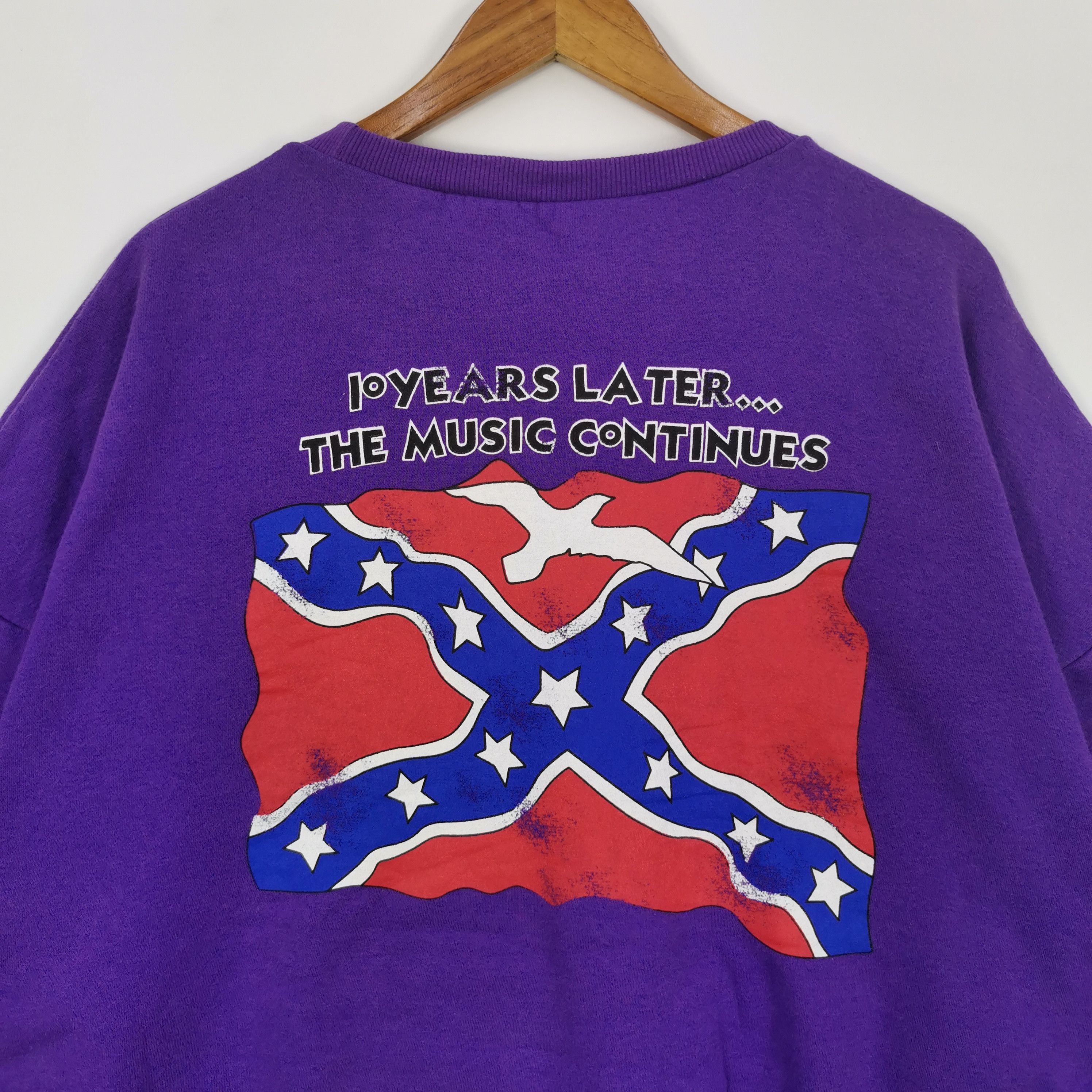 Band Tees × Vintage Vintage Lynyrd Skynyrd Sweatshirt Rock Band Tour Sweater Size US XXL / EU 58 / 5 - 4 Thumbnail