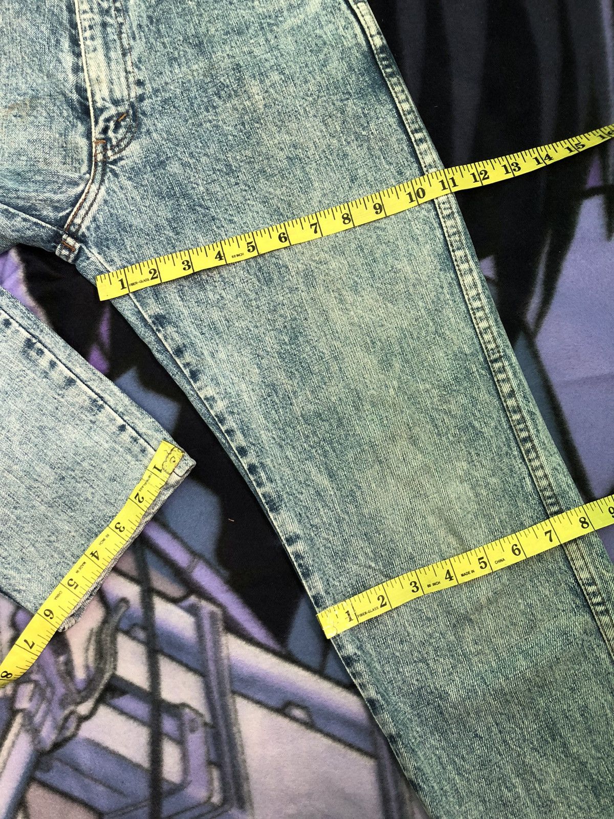 Levi's Vintage Clothing × Vintage VINTAGE 90s LEVIS STONE WASH BLACK TAB BIG E DENIM JEANS Size US 29 - 13 Thumbnail