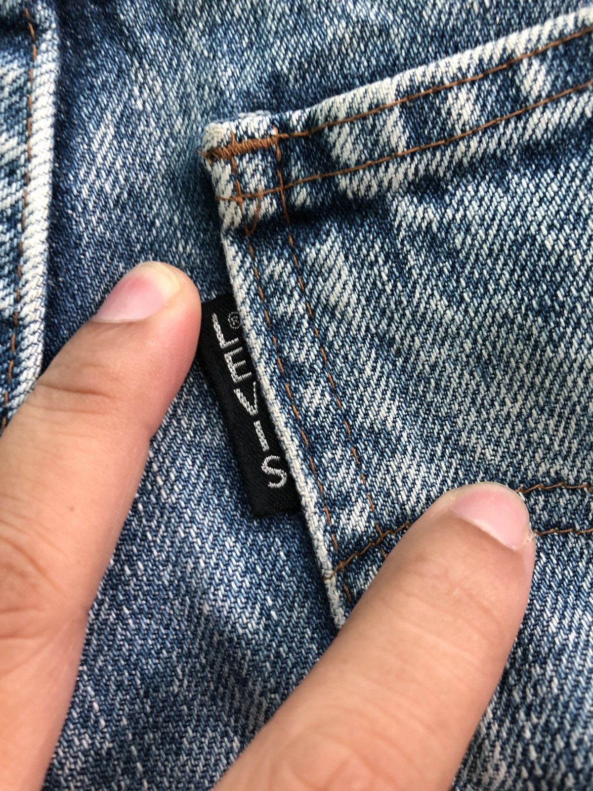 Levi's Vintage Clothing × Vintage VINTAGE 90s LEVIS STONE WASH BLACK TAB BIG E DENIM JEANS Size US 29 - 9 Thumbnail