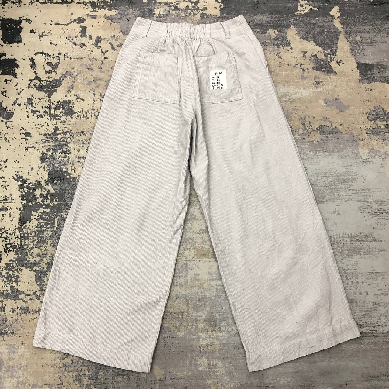 Global Work × Japanese Brand P190 GLOBAL WORK CORDUROY FLARED BAGGY PANTS Size 28" / US 6 / IT 42 - 2 Thumbnail