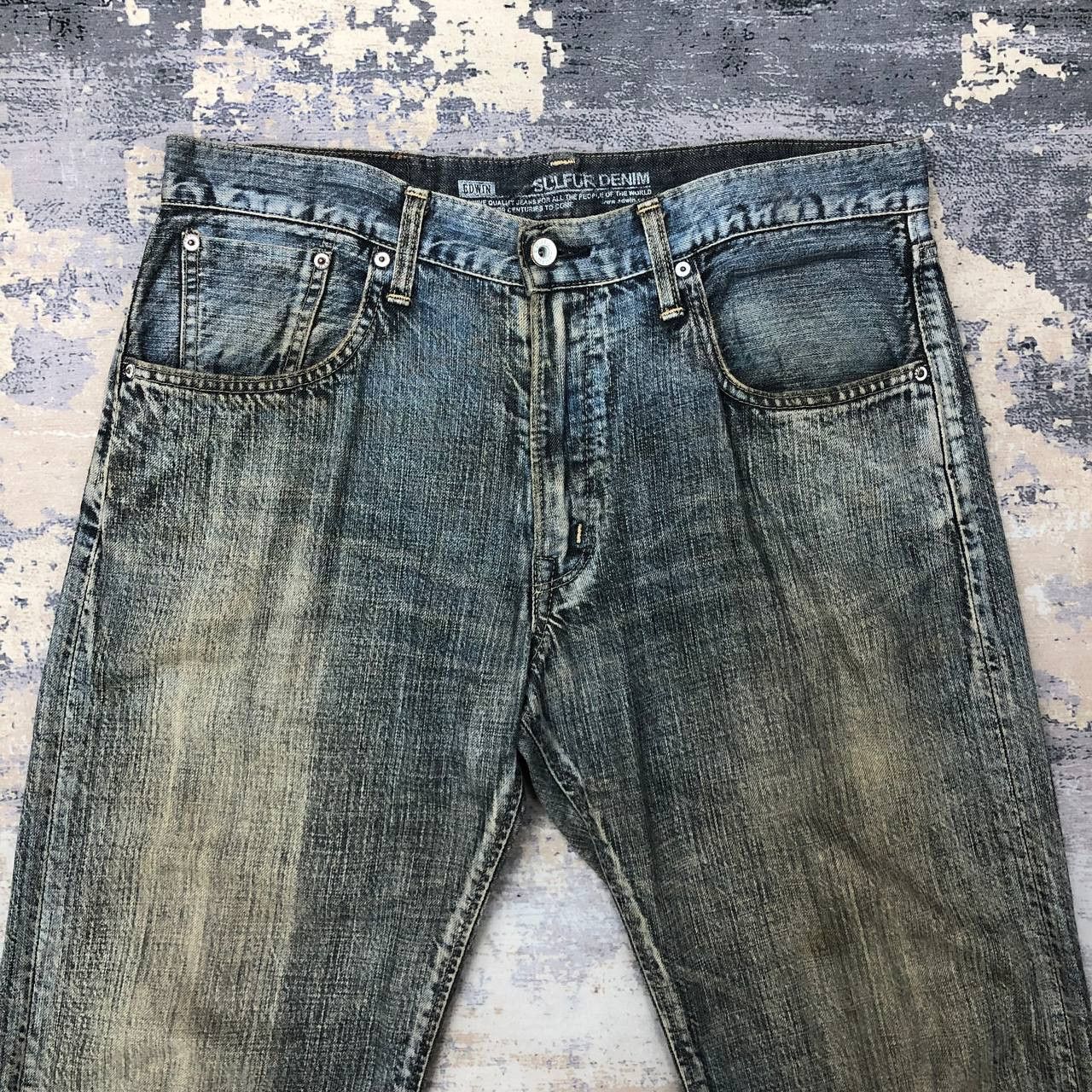 Edwin P176 VTG EDWIN DISTRESSED WORKWEAR DENIM Size US 34 / EU 50 - 3 Thumbnail