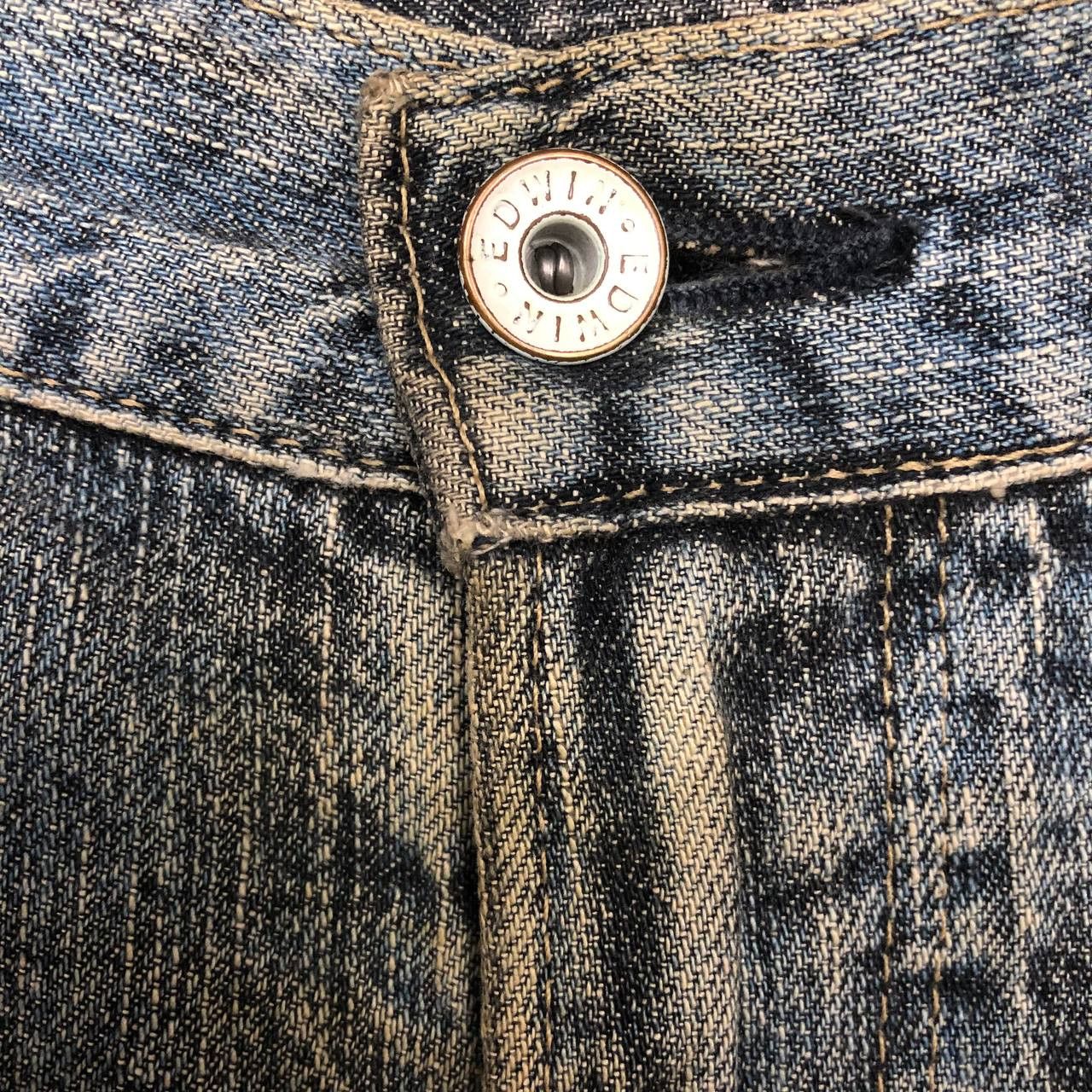 Edwin P176 VTG EDWIN DISTRESSED WORKWEAR DENIM Size US 34 / EU 50 - 9 Thumbnail