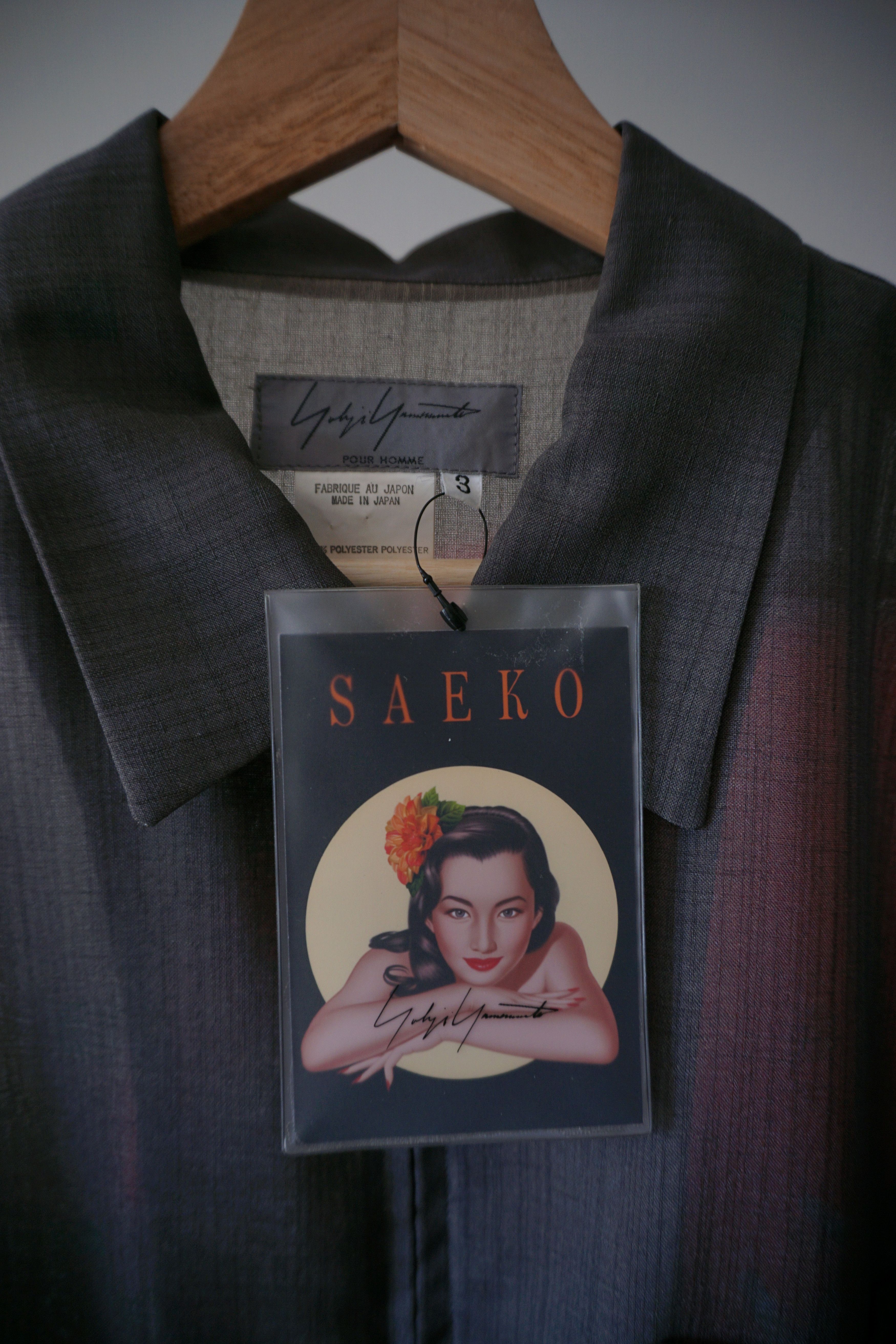Yohji Yamamoto Runway Yohji Yamamoto Saeko Tsuemura pinup jacket SS 2002 Size US L / EU 52-54 / 3 - 7 Thumbnail
