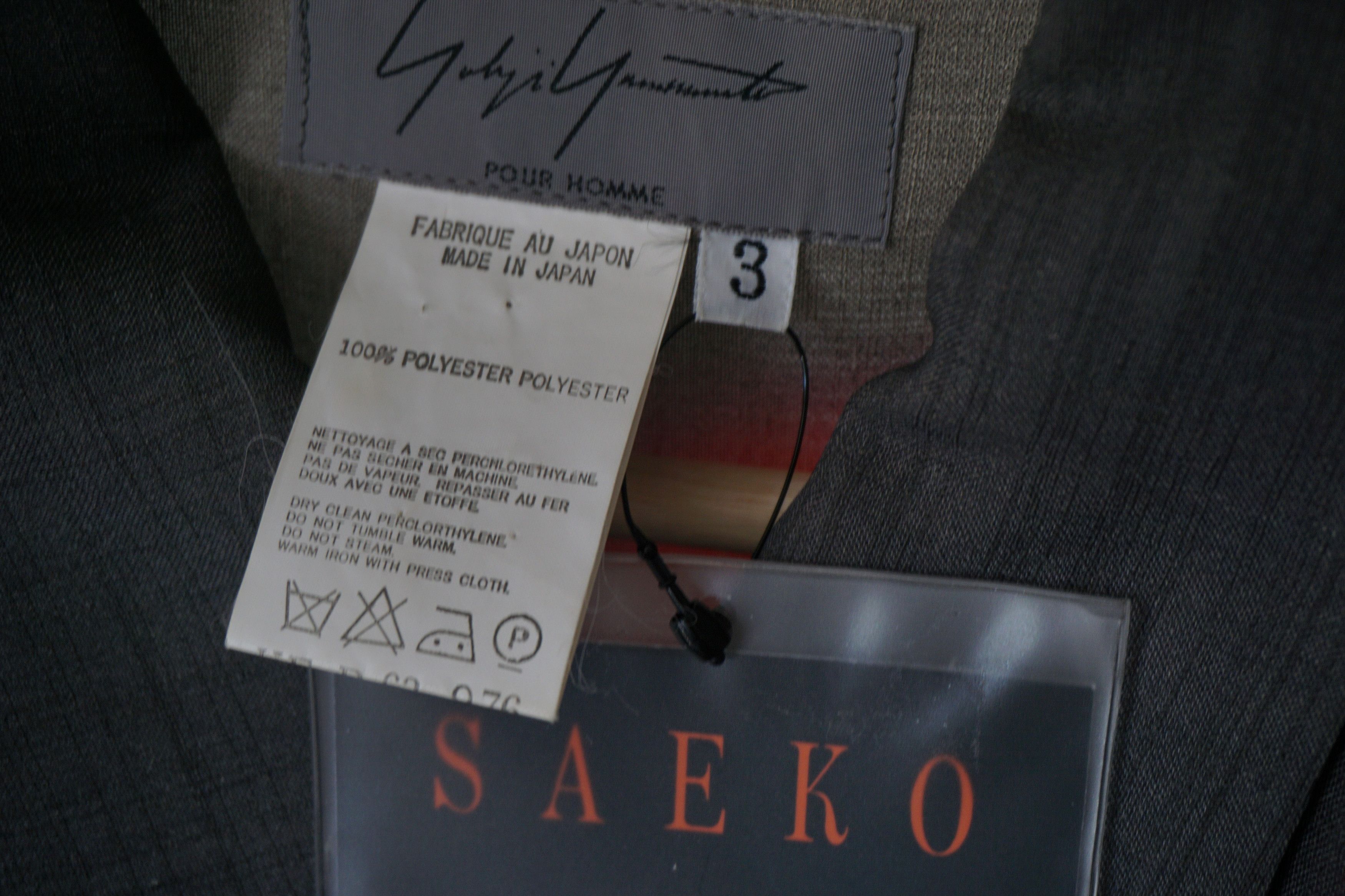 Yohji Yamamoto Runway Yohji Yamamoto Saeko Tsuemura pinup jacket SS 2002 Size US L / EU 52-54 / 3 - 11 Thumbnail