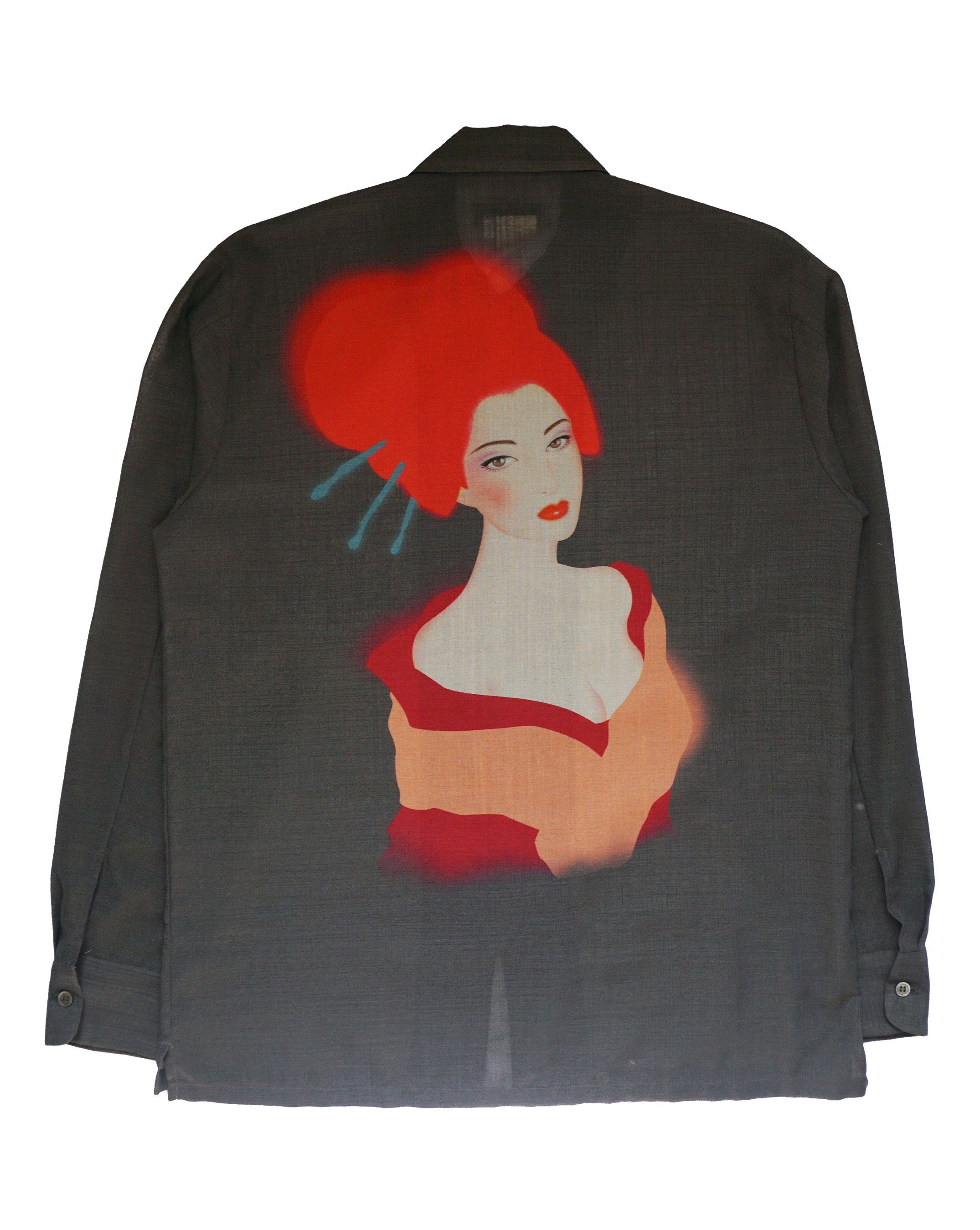 Yohji Yamamoto Runway Yohji Yamamoto Saeko Tsuemura pinup jacket 