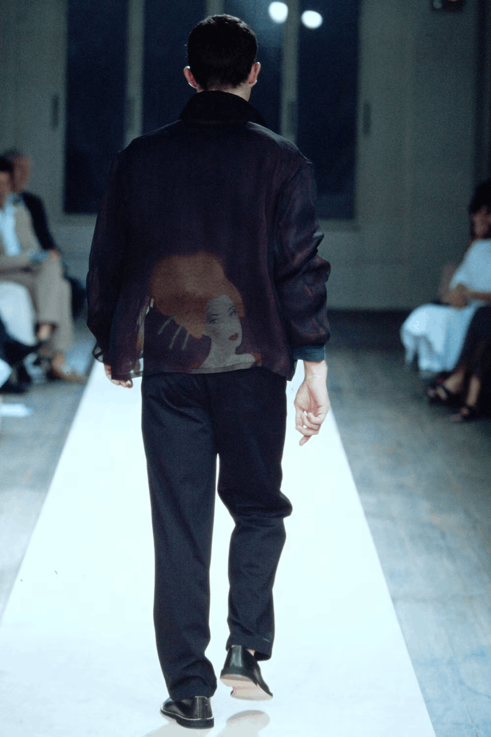 Yohji Yamamoto Runway Yohji Yamamoto Saeko Tsuemura pinup jacket SS 2002 Size US L / EU 52-54 / 3 - 5 Thumbnail