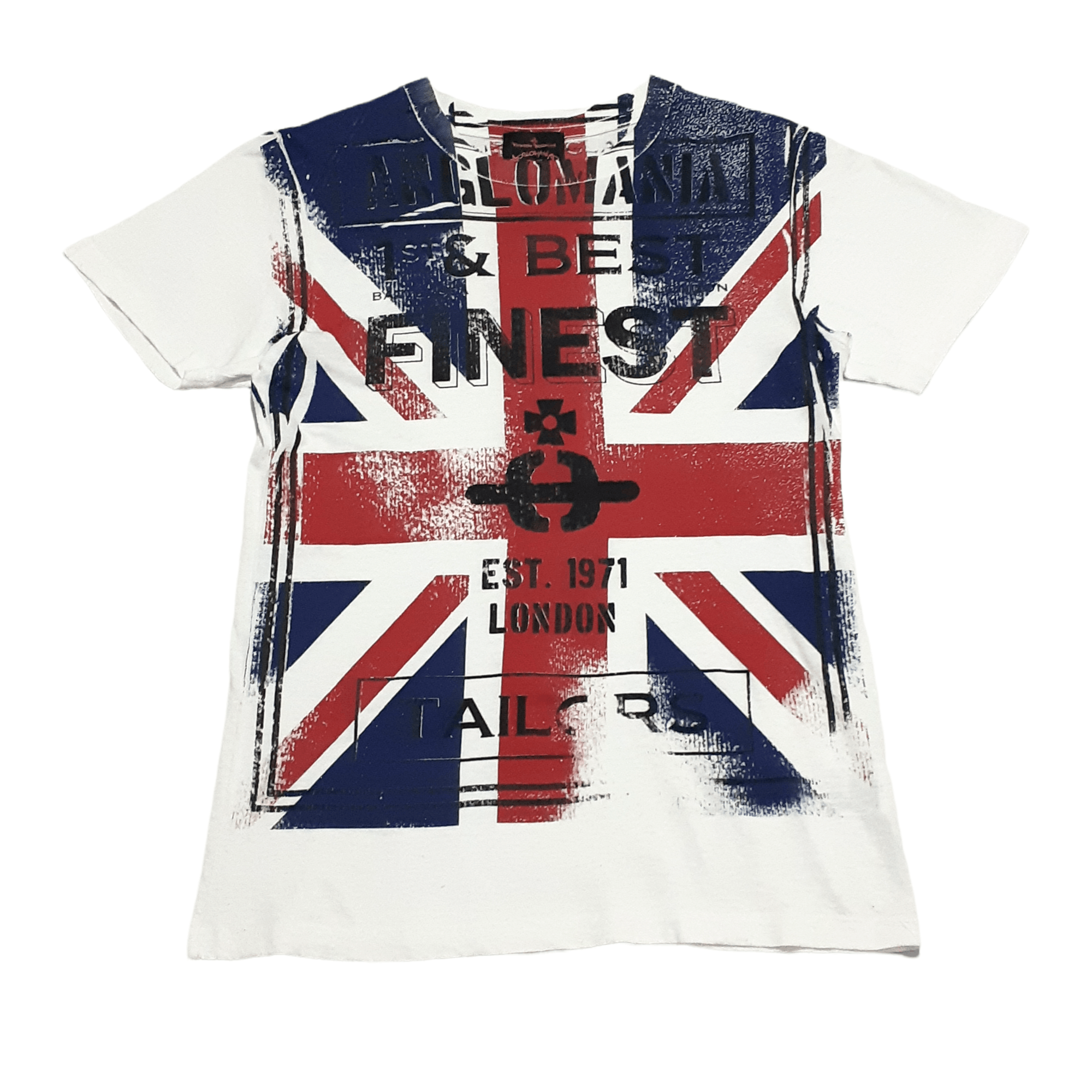 image of Union Jack Flag British Vivienne Westwood Anglomania in White, Men's (Size Small)