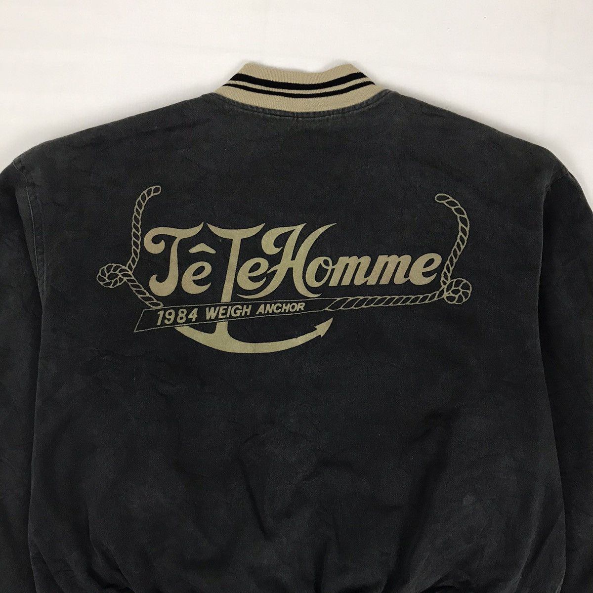 Tete Homme × Vintage Vintage Tete Homme Varsity Jacket Size US L / EU 52-54 / 3 - 2 Thumbnail