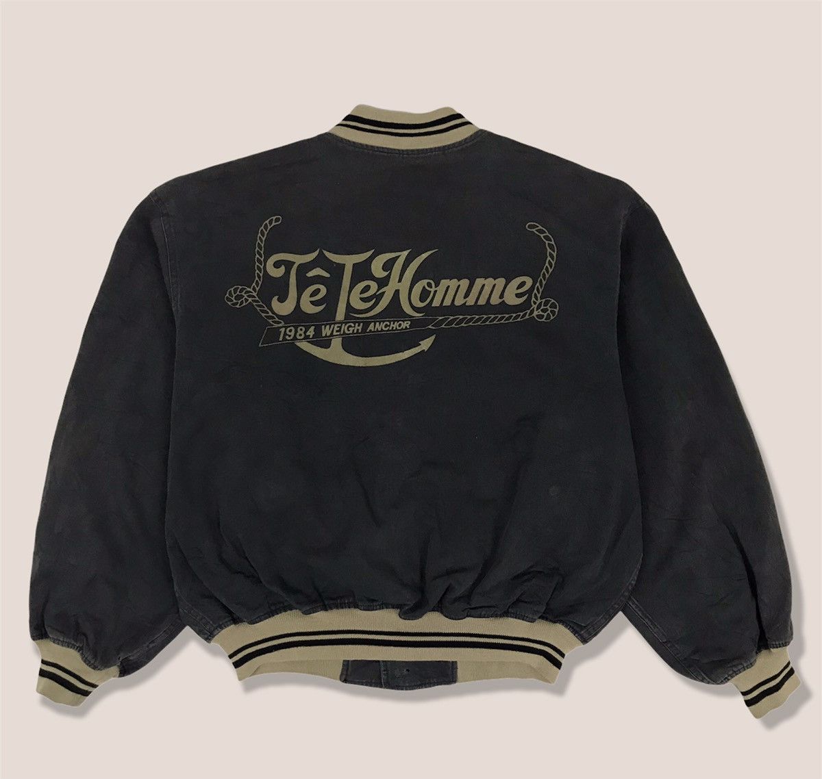 Tete Homme × Vintage Vintage Tete Homme Varsity Jacket Size US L / EU 52-54 / 3 - 1 Thumbnail