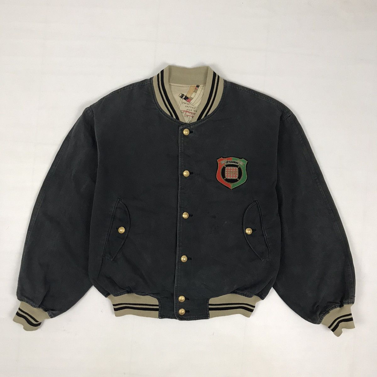 Tete Homme × Vintage Vintage Tete Homme Varsity Jacket Size US L / EU 52-54 / 3 - 4 Thumbnail