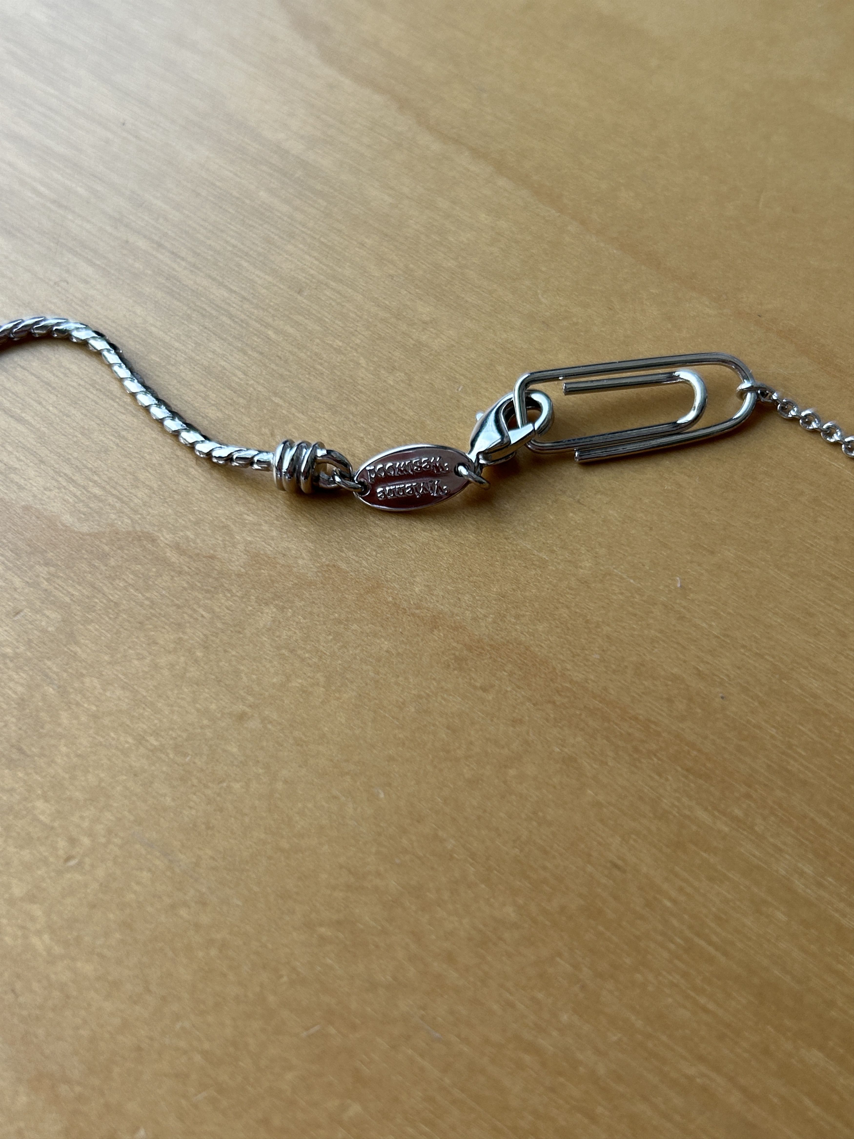 Vivienne Westwood Epic 3 row Pearl necklace w/ paper clip / safety pin & orb Size ONE SIZE - 5 Thumbnail