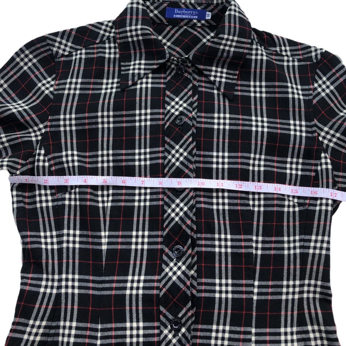 Burberry Vintage Burberrys Blue Label Black Novacheck Midi Dress Size M / US 6-8 / IT 42-44 - 7 Thumbnail