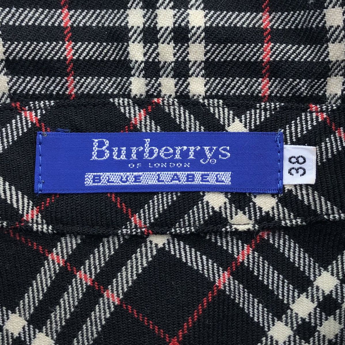 Burberry Vintage Burberrys Blue Label Black Novacheck Midi Dress Size M / US 6-8 / IT 42-44 - 10 Thumbnail