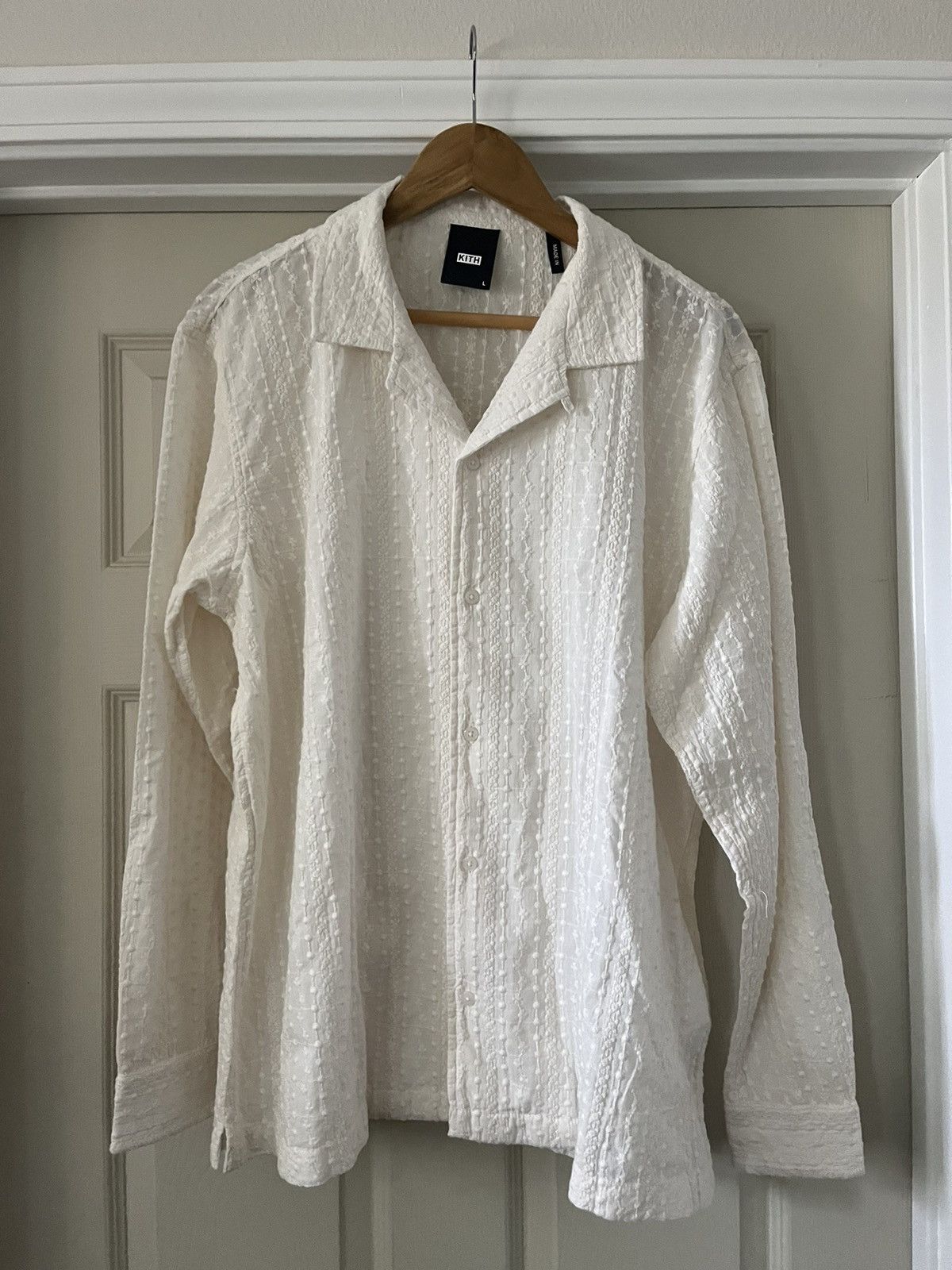 Kith Kith Embroidered Voile LS Shirt | Grailed