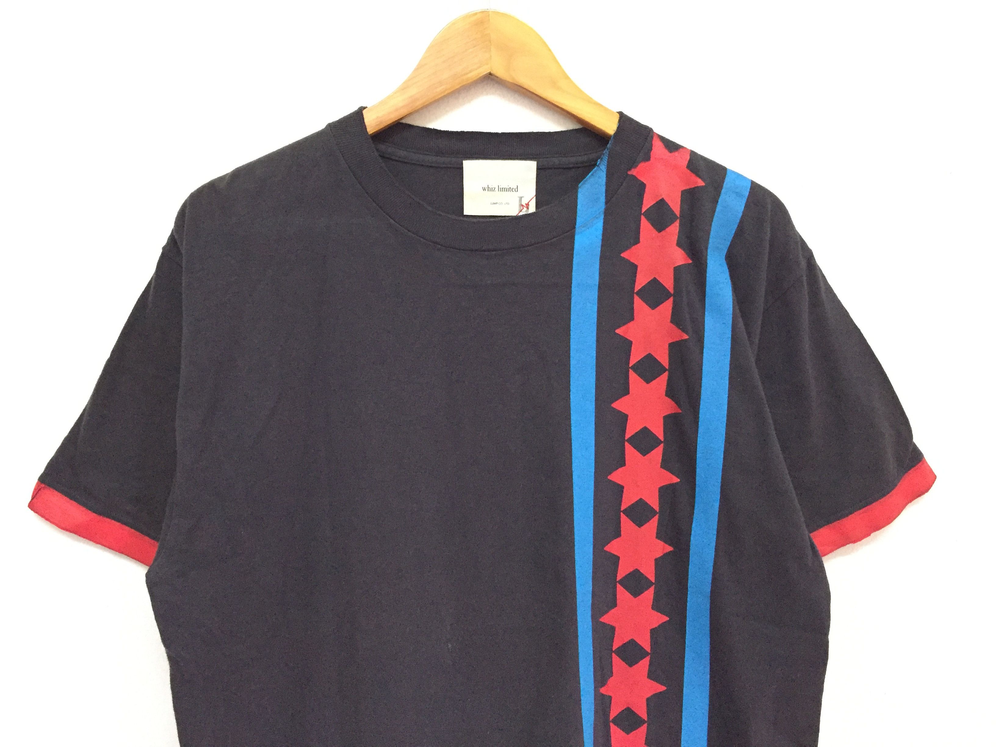 Japanese Brand × Vintage × WHIZ LIMITED 2003 WHIZ LIMITED star hand paints tee Size US L / EU 52-54 / 3 - 3 Thumbnail