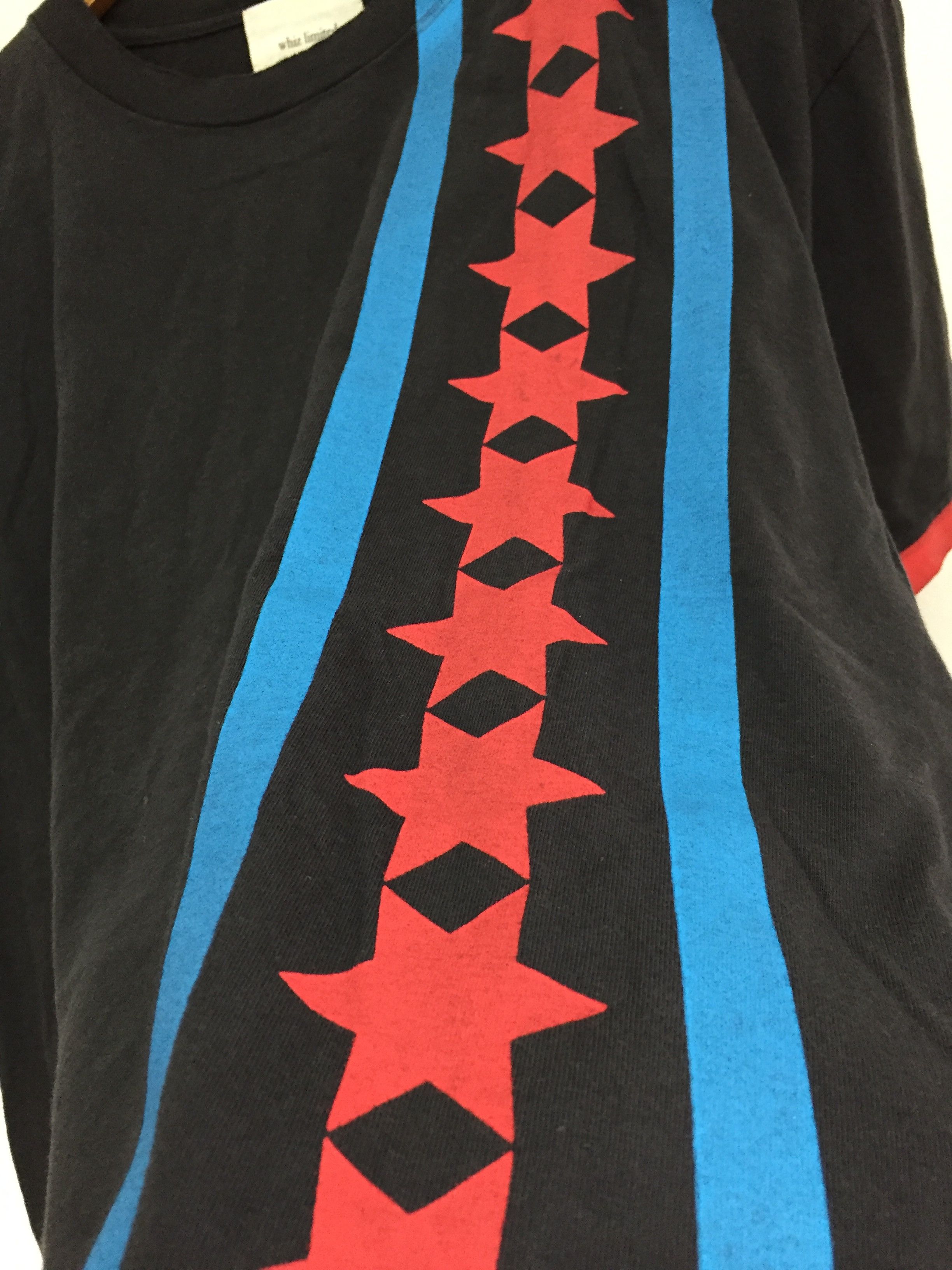 Japanese Brand × Vintage × WHIZ LIMITED 2003 WHIZ LIMITED star hand paints tee Size US L / EU 52-54 / 3 - 5 Thumbnail