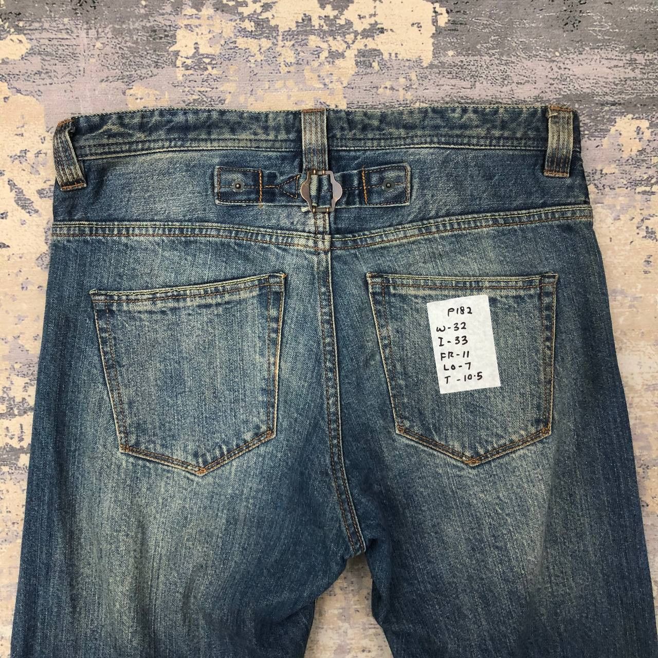 Japanese Brand P182 GRAND GLOBAL OKAYAMA DENIM SKINNY Size US 32 / EU 48 - 4 Thumbnail