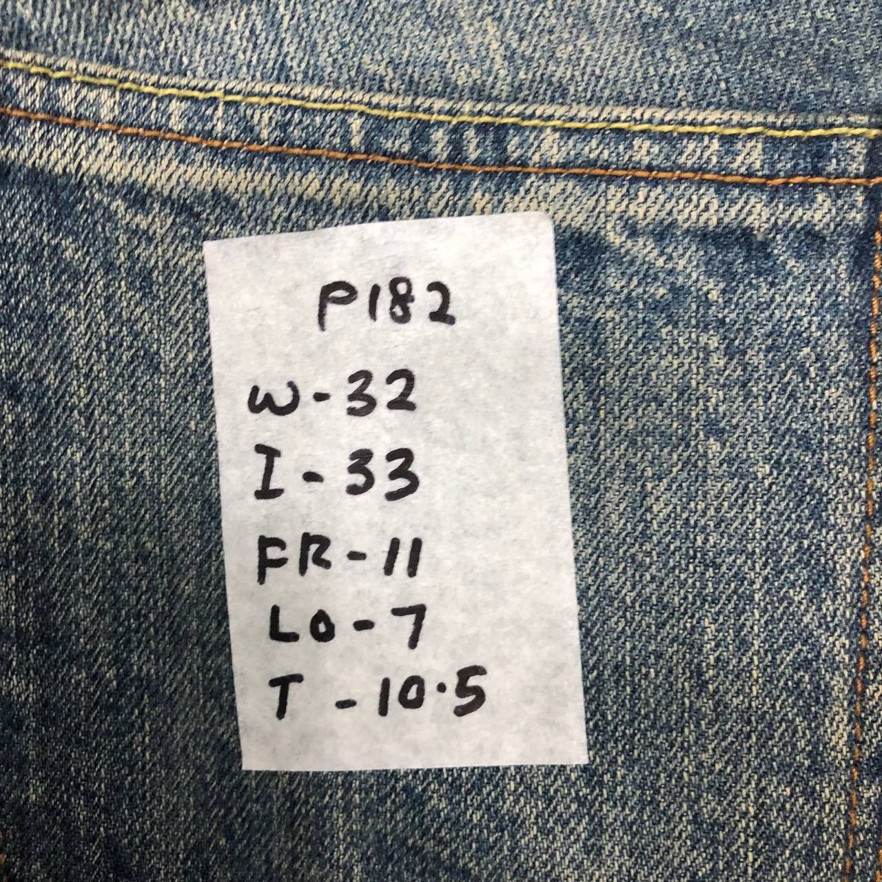 Japanese Brand P182 GRAND GLOBAL OKAYAMA DENIM SKINNY Size US 32 / EU 48 - 10 Thumbnail