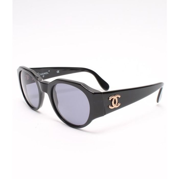 Chanel Chanel Gold CC Logo Black Sunglasses 04151 94305