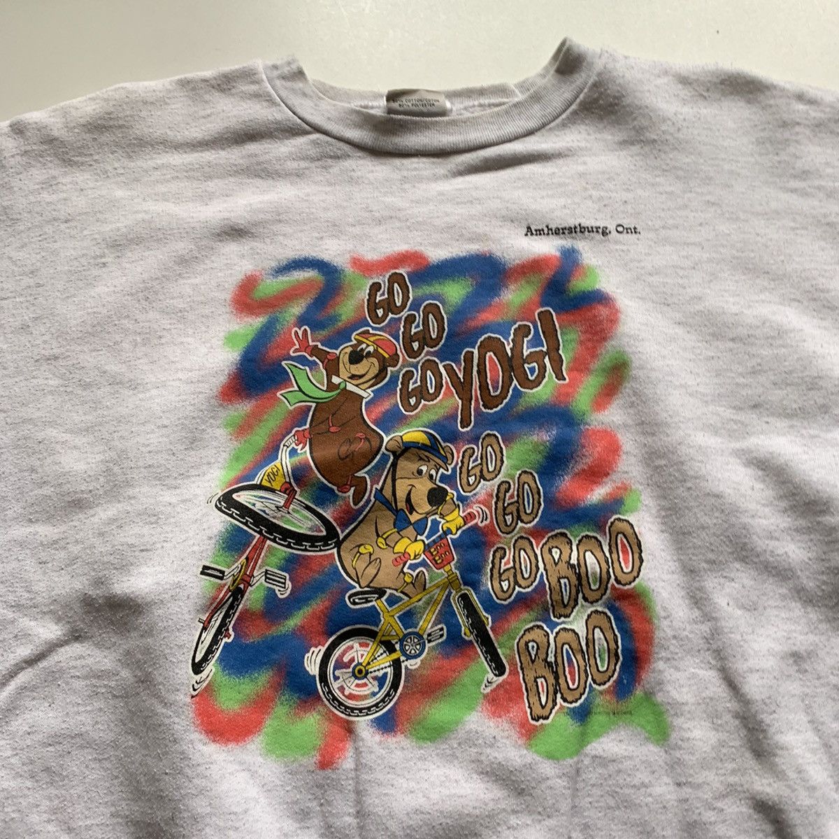 Cartoon Network × Vintage Vintage 1990s Yogi Bear Hanna Barbara Graphic Crewneck Rare Size US M / EU 48-50 / 2 - 2 Thumbnail