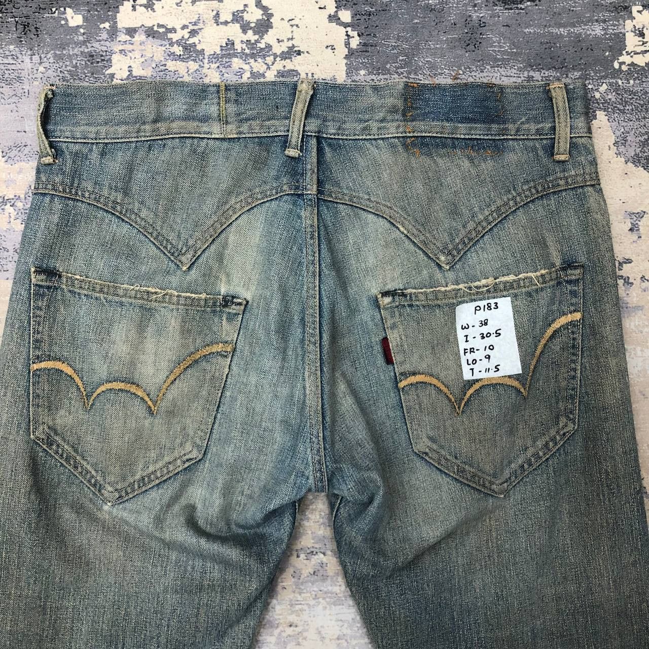 Edwin P183 EDWIN DISTRESSED JAPAN DENIM Size US 38 / EU 54 - 4 Thumbnail