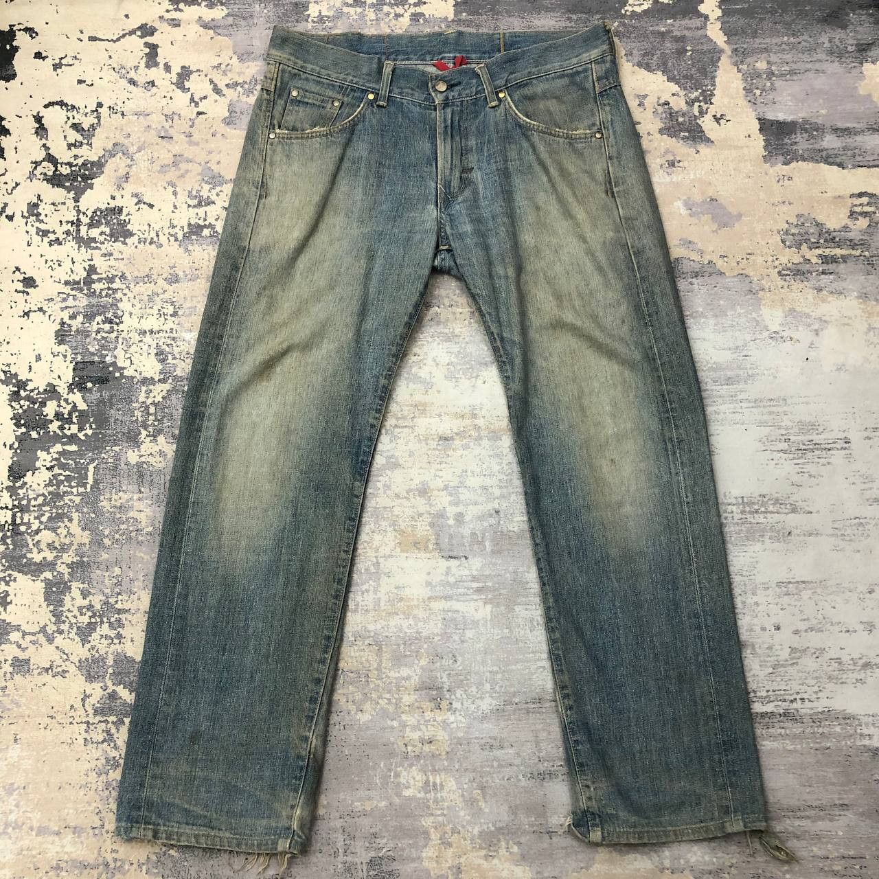 Edwin P183 EDWIN DISTRESSED JAPAN DENIM Size US 38 / EU 54 - 2 Thumbnail