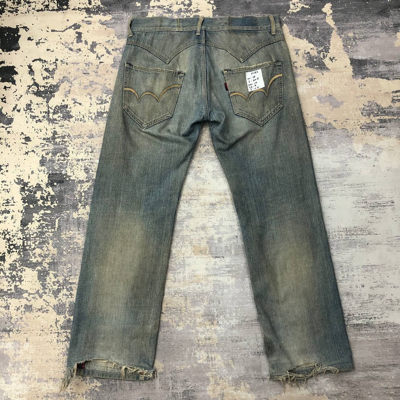 Edwin P183 EDWIN DISTRESSED JAPAN DENIM Size US 38 / EU 54 - 1 Thumbnail