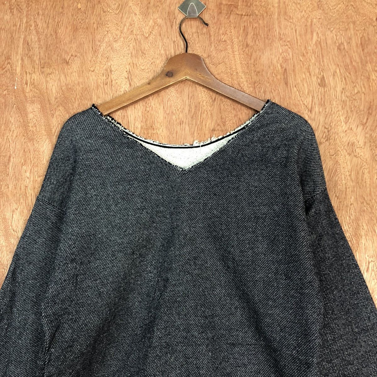 Edition Japan DLL OKIRAKU Made in Japan distressed Grey Knitwear #c812 Size US M / EU 48-50 / 2 - 9 Thumbnail