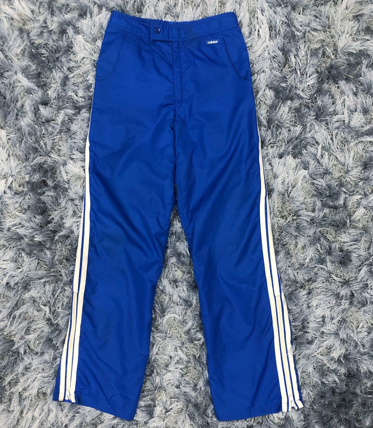 image of Vintage Adidas x Descente Trackpants in Blue, Men's (Size 26)