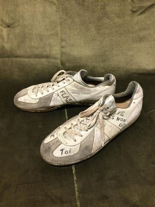 Maison Margiela 2002 Margiela Artisanal Graffiti GAT Trainers Vintage ...