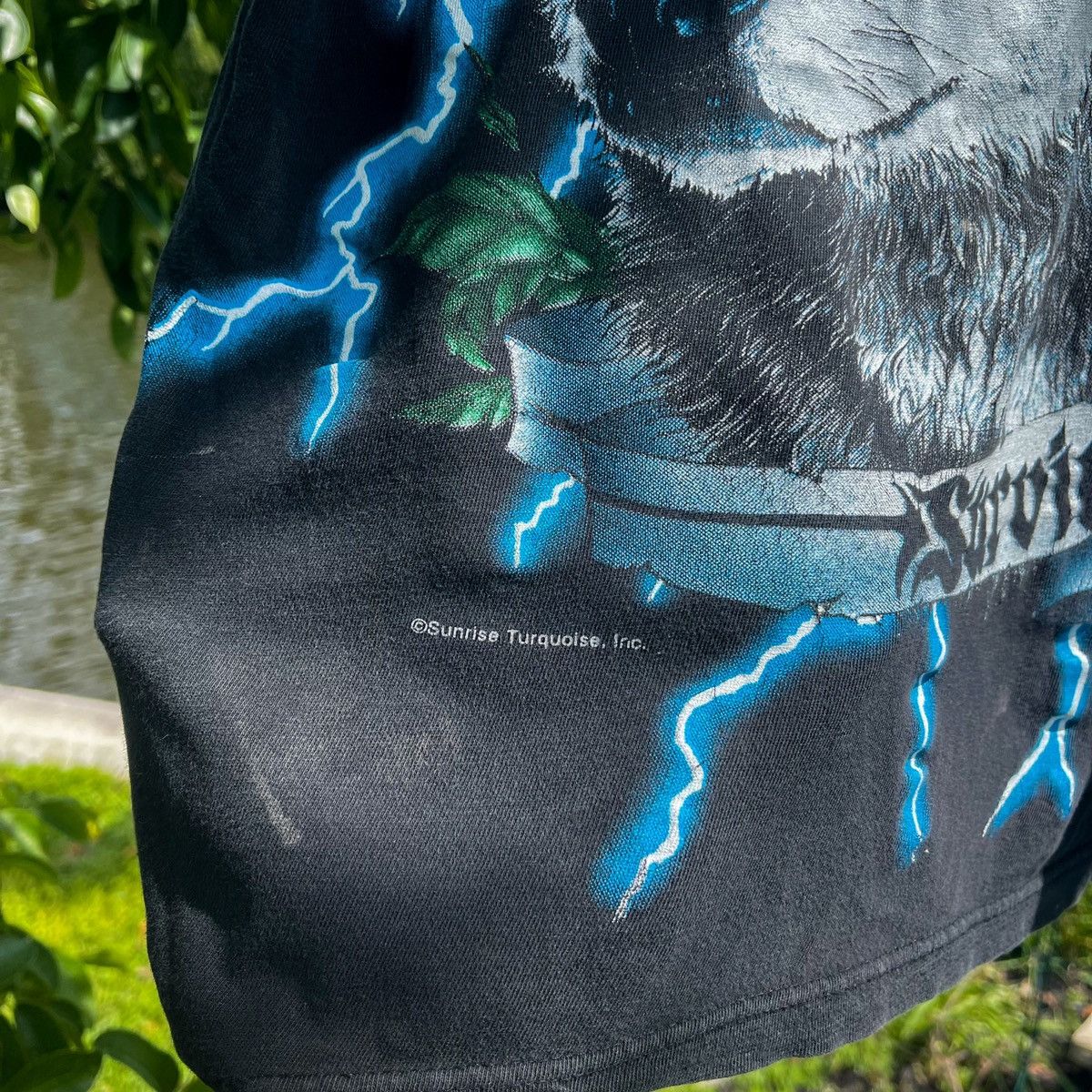 Vintage Vintage 90s American Thunder Travis Scott Wolf Lightning Size US L / EU 52-54 / 3 - 8 Thumbnail