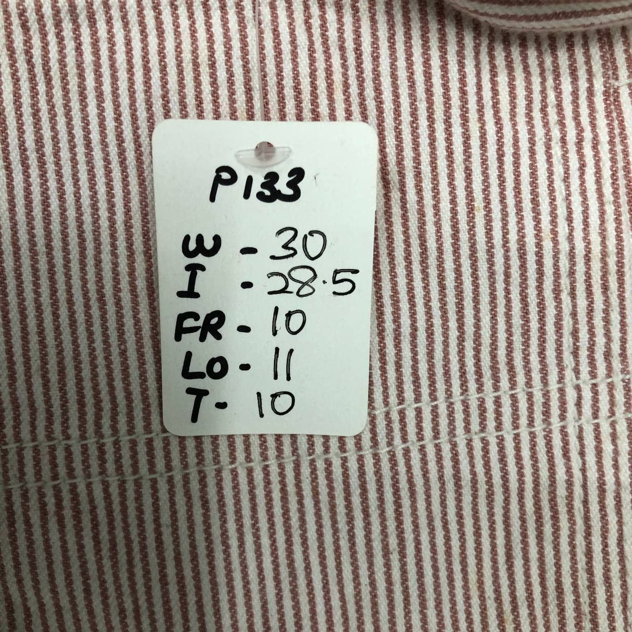 Japanese Brand P133 SUNNY CLOUDS FLARED CARPENTER HICKORY STRIPED PANTS Size 30" / US 8 / IT 44 - 9 Thumbnail