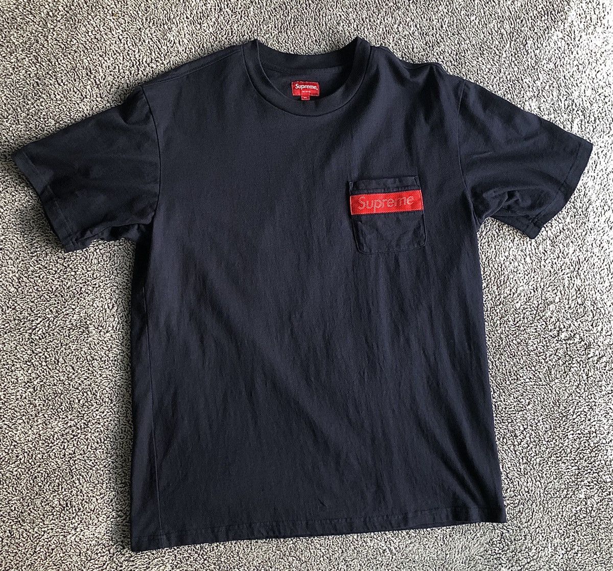 Supreme Supreme Mesh Stripe Pocket Tee | Grailed