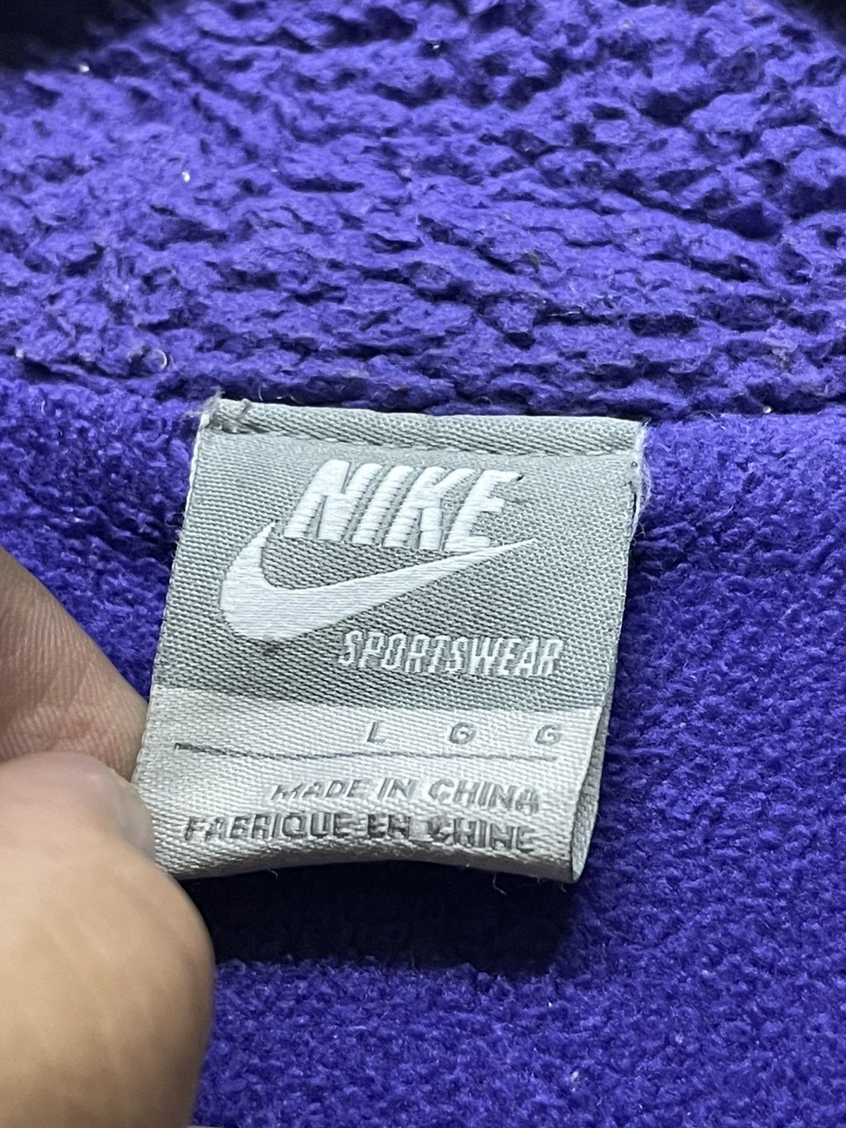 Nike NIKE FLEECE JACKET PURPLE COLOUR Size US L / EU 52-54 / 3 - 8 Thumbnail